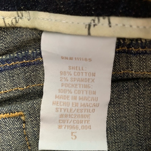 Vintage y2k baby phat nwt Embroidered Floral Blue flare
 Jeans low waisted boho - Picture 12 of 14